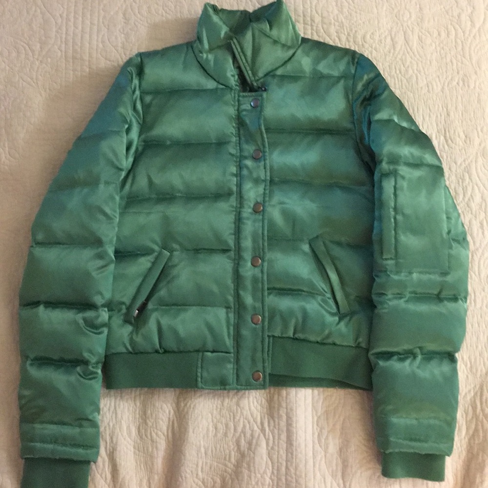 Juicy Green Puffer Coat